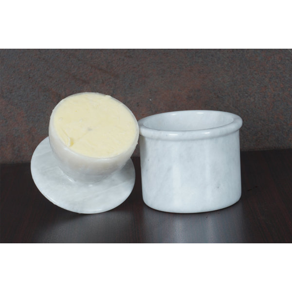 Wrought Studio™ Creuzer Marble Butter Dish Wayfair